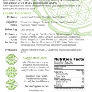 Sita_Protein 3 SITA PROTEIN - Organic Plant Seed Protein Meal Replacement Powder + Probiotics & Digestive Herbs.