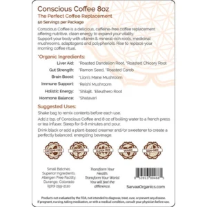 conscious-coffee-8oz-back-label Conscious Coffee caffeine-free coffee alternative