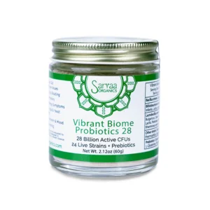 Vibrant Biome 28 probiotic powder with prebiotics